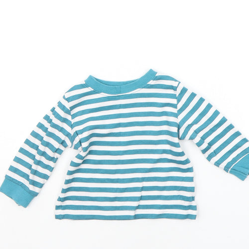 George Baby Blue Striped  Basic T-Shirt Size 3-6 Months