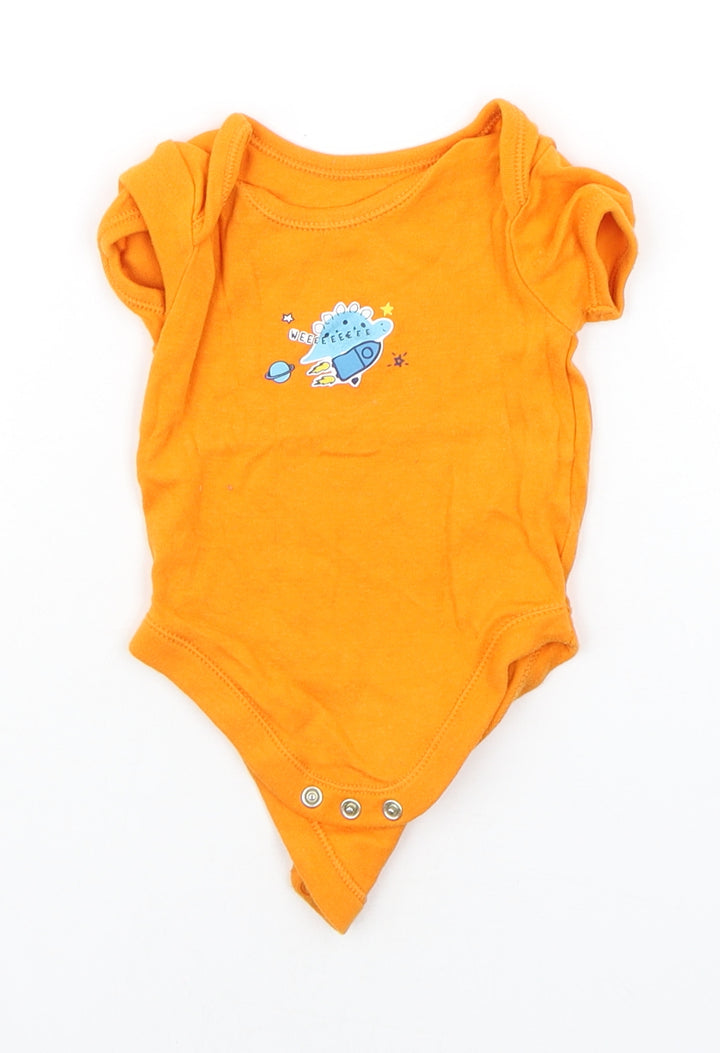 George Baby Orange   Babygrow One-Piece Size 3-6 Months