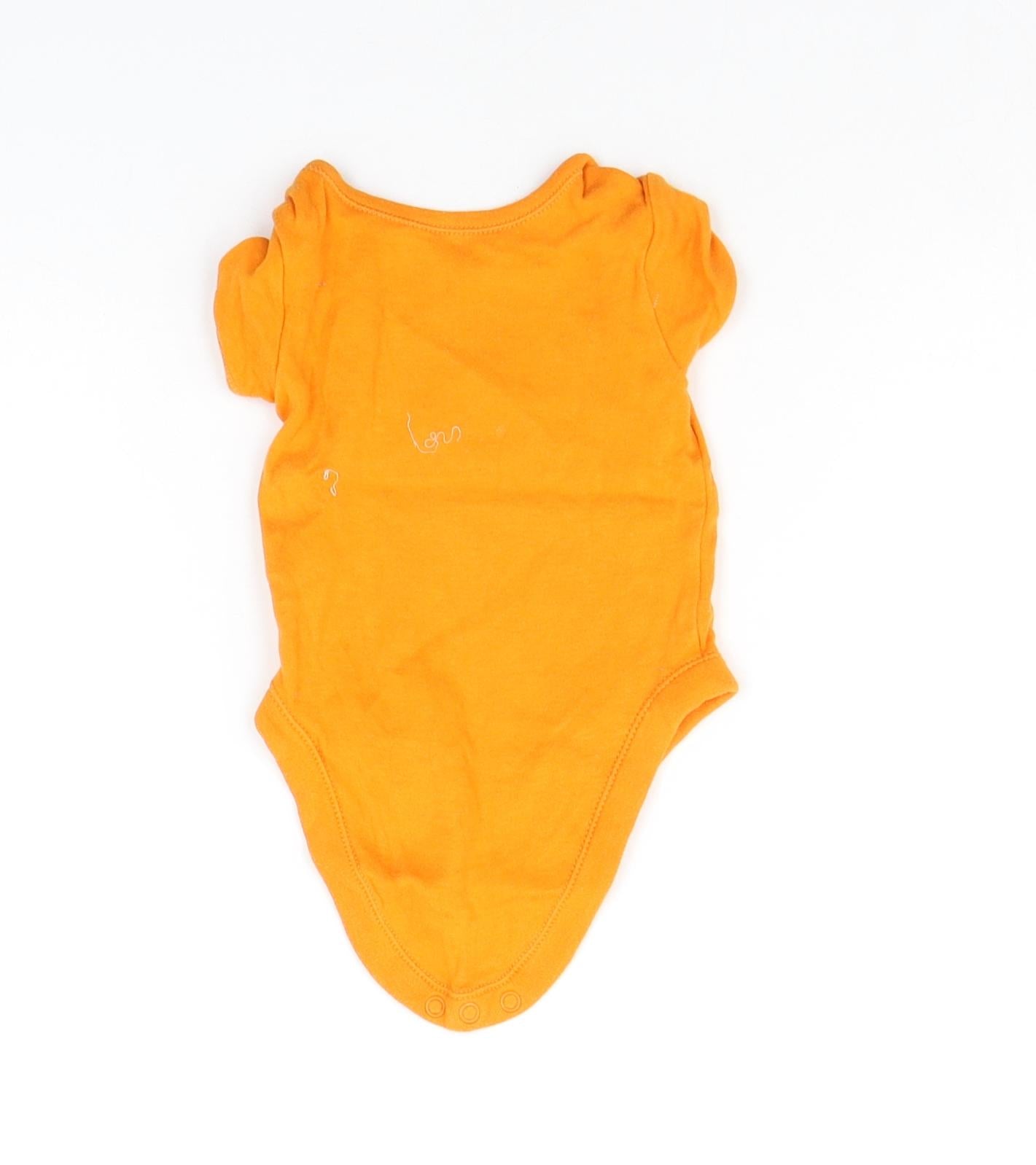 George Baby Orange   Babygrow One-Piece Size 3-6 Months