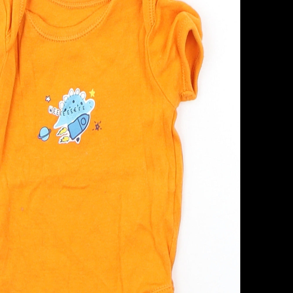 George Baby Orange   Babygrow One-Piece Size 3-6 Months
