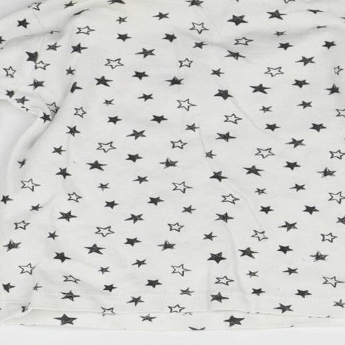 George Baby White Geometric  Basic T-Shirt Size 3-6 Months  - Stars