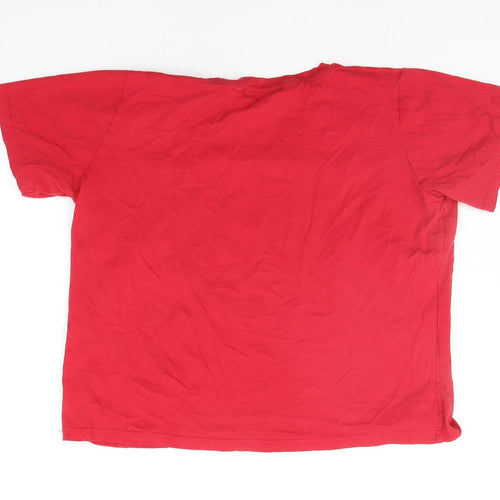 Preworn Womens Red   Basic T-Shirt Size L