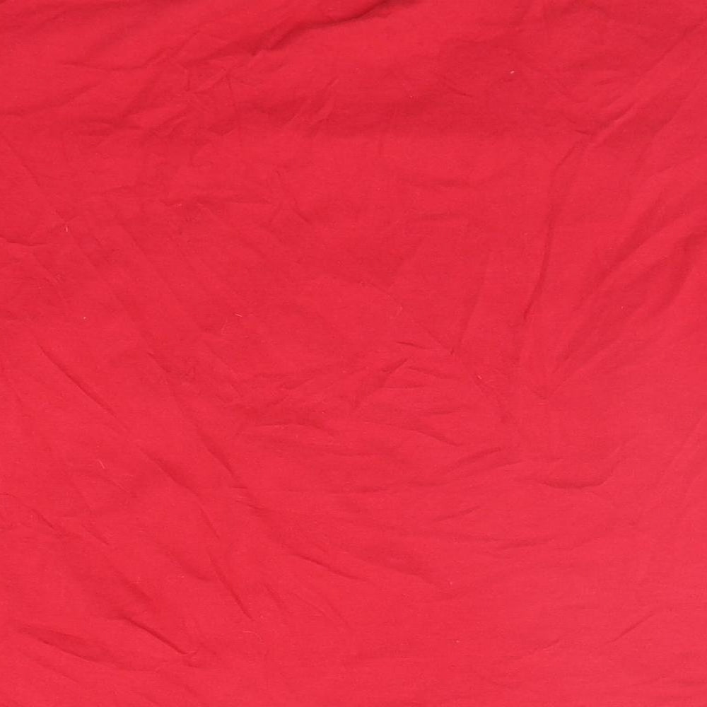 Preworn Womens Red   Basic T-Shirt Size L