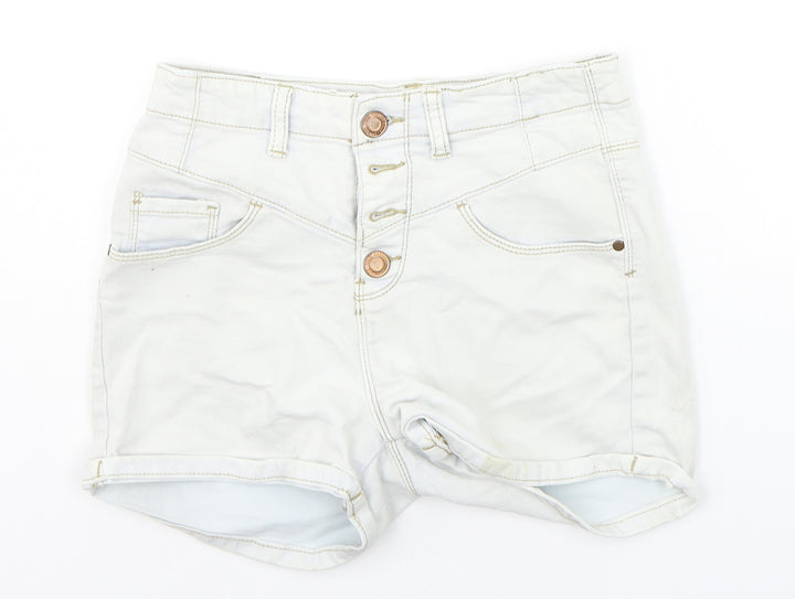 Denim CO Womens Grey Chino Shorts Size 8