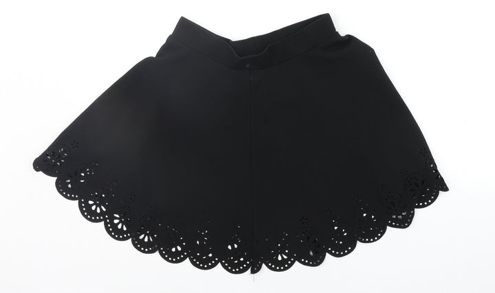 Preworn Womens Black   A-Line Skirt Size S