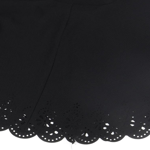 Preworn Womens Black   A-Line Skirt Size S