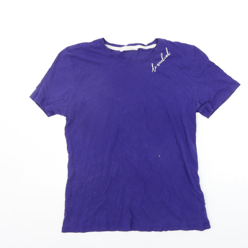 Marks and Spencer Womens Purple   Basic T-Shirt Size 8