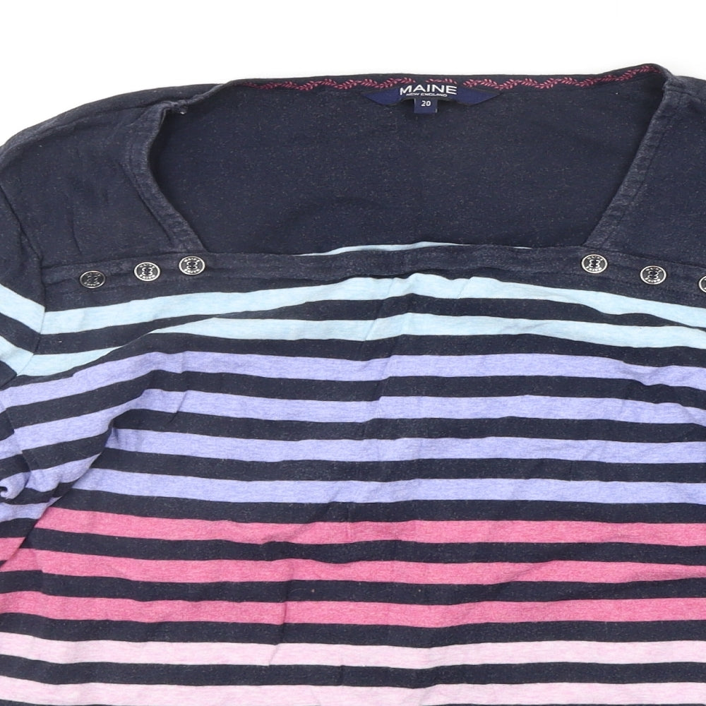 Debenhams Womens Multicoloured Striped  Pullover Jumper Size 20