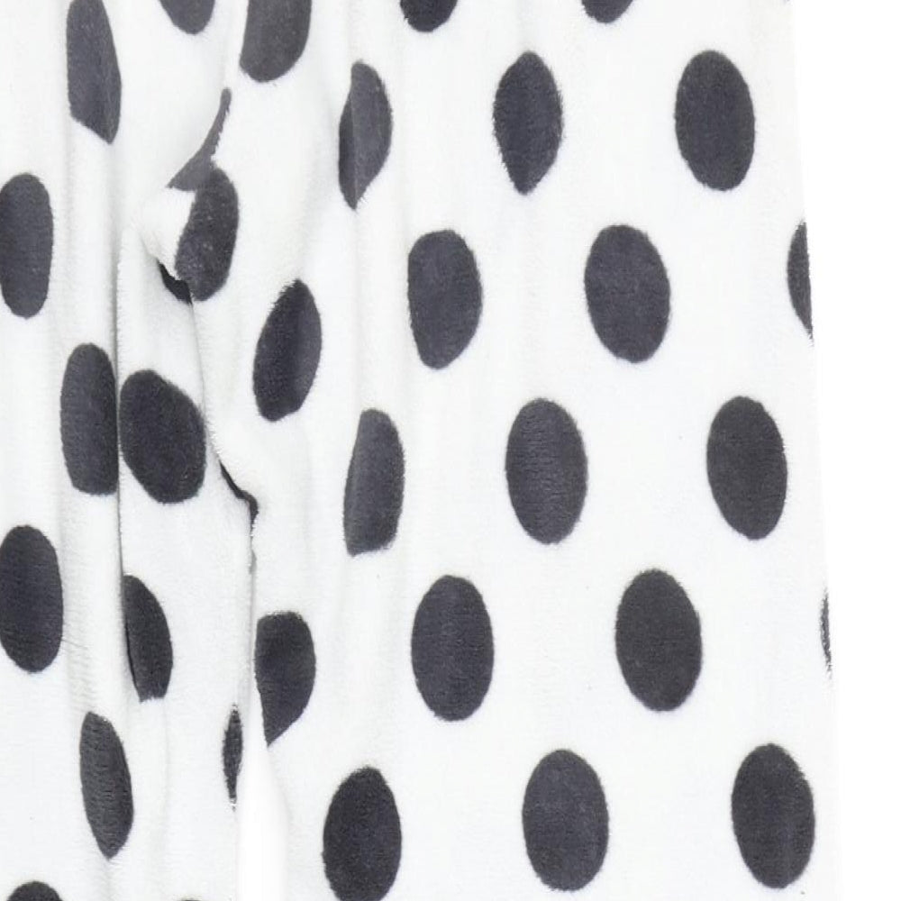 Primark Girls White Polka Dot  Top Pyjama Pants Size L