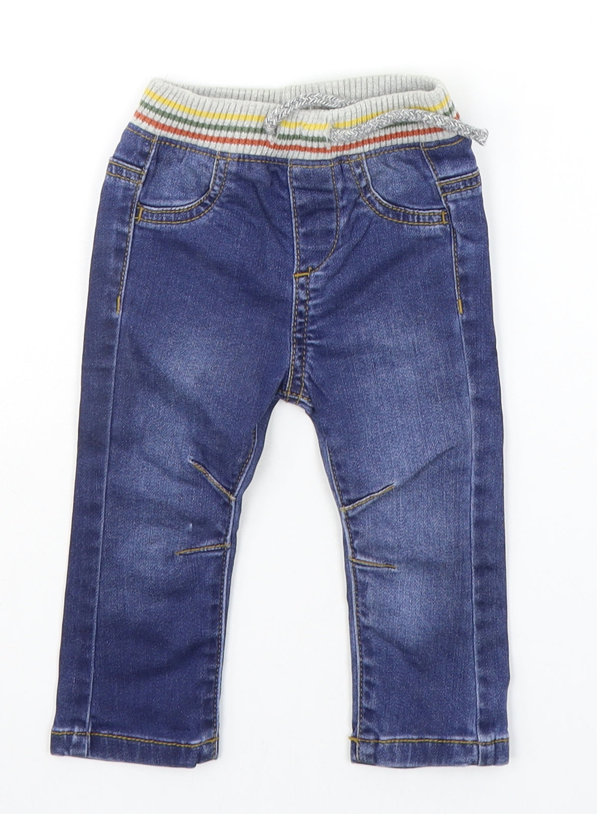 Nutmeg Boys Blue   Cargo Jeans Size 3-6 Months