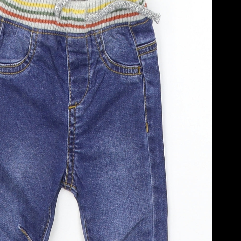 Nutmeg Boys Blue   Cargo Jeans Size 3-6 Months