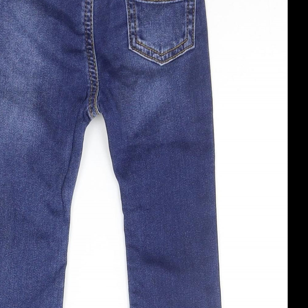 Nutmeg Boys Blue   Cargo Jeans Size 3-6 Months