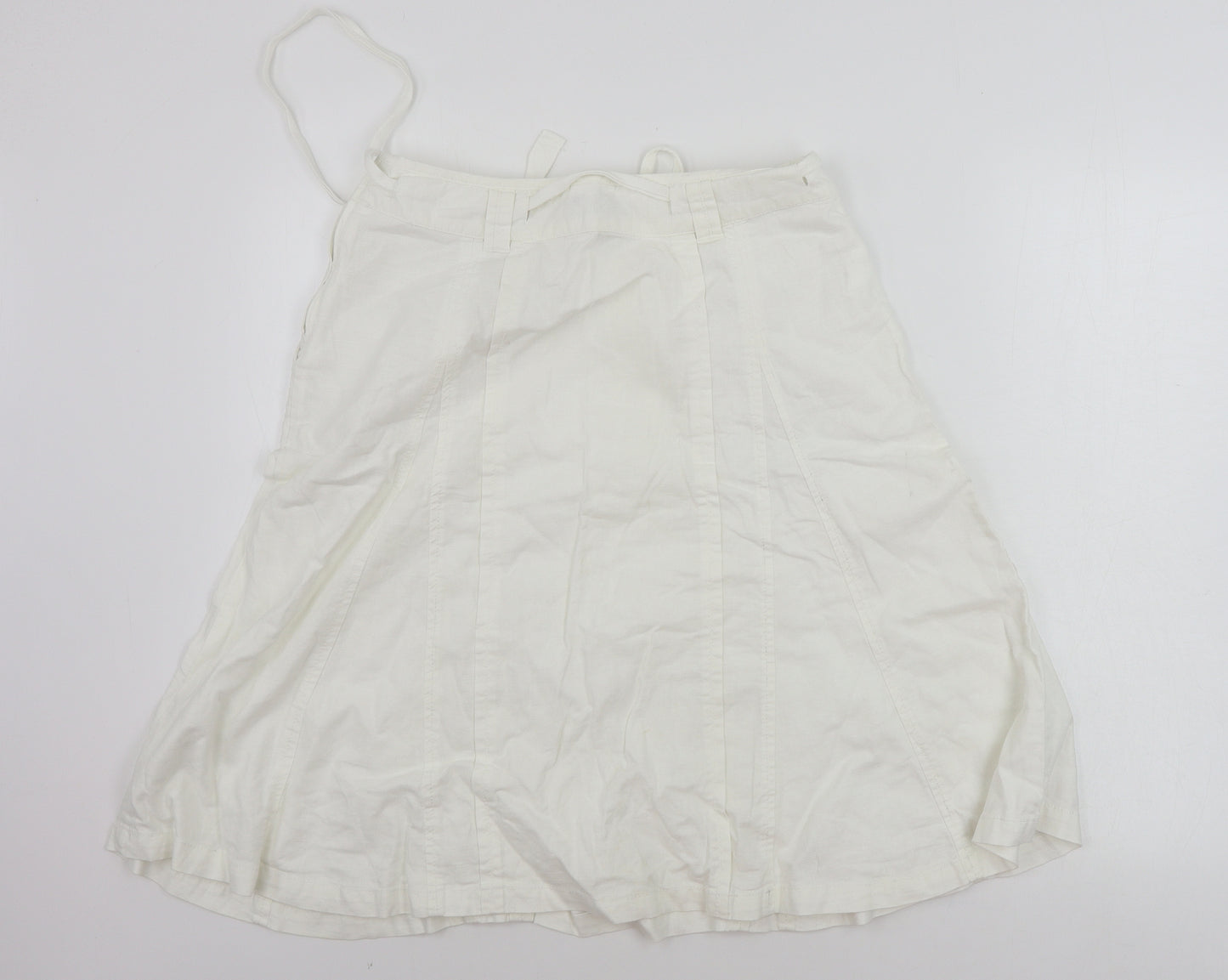 NEXT  Womens White Paisley  A-Line Skirt Size 12
