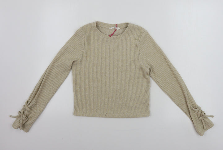 Matalan  Girls Beige   Pullover Jumper Size 12 Years