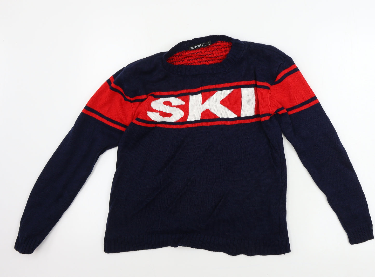 Boohoo  Mens Blue   Pullover Jumper Size M