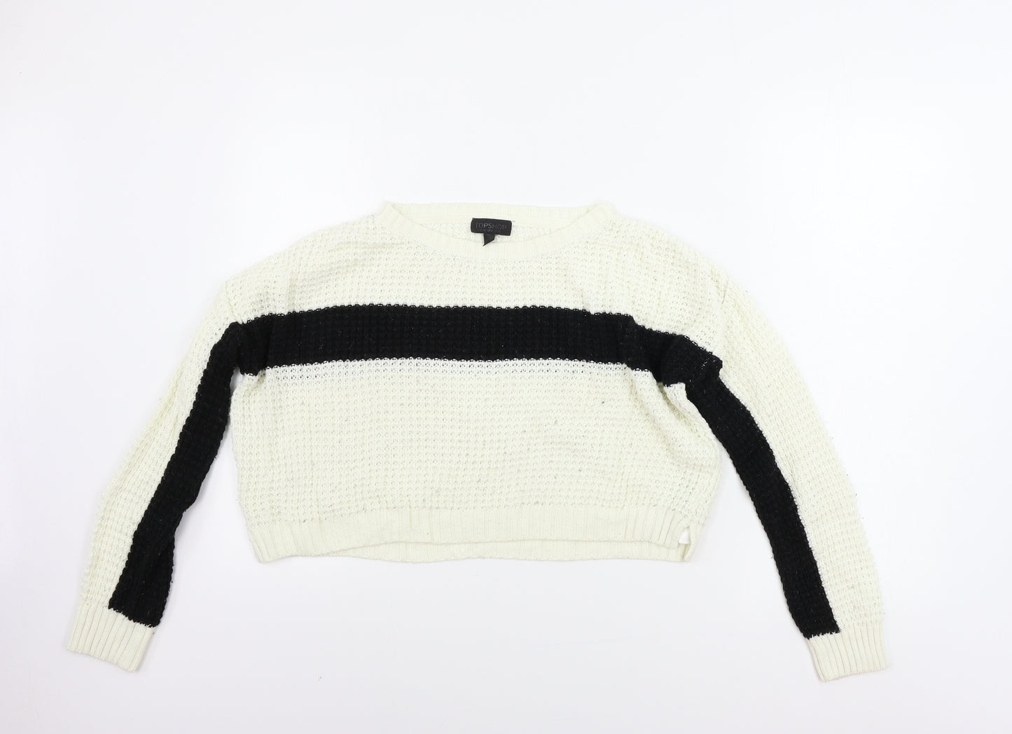 Topshop  Womens Ivory   Pullover Jumper Size 8