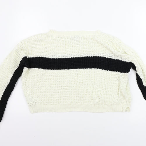 Topshop  Womens Ivory   Pullover Jumper Size 8