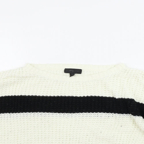 Topshop  Womens Ivory   Pullover Jumper Size 8