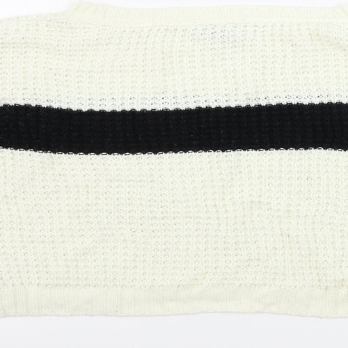 Topshop  Womens Ivory   Pullover Jumper Size 8