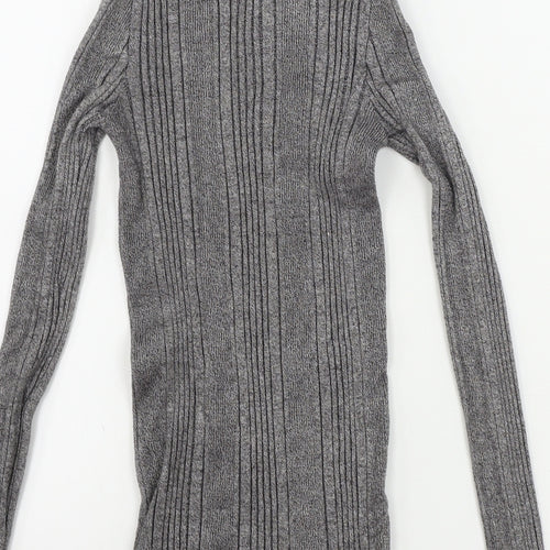 Marks and Spencer  Womens Grey   Henley Jumper Size 8