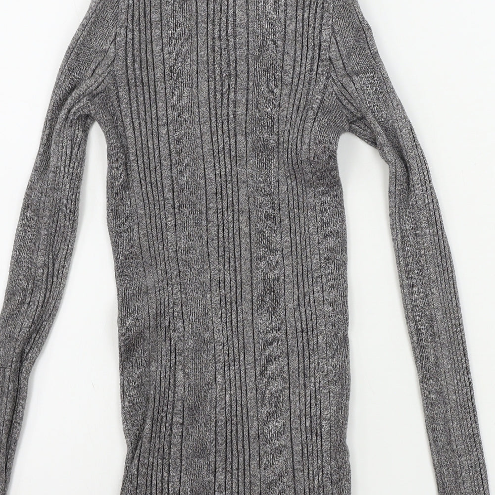 Marks and Spencer  Womens Grey   Henley Jumper Size 8