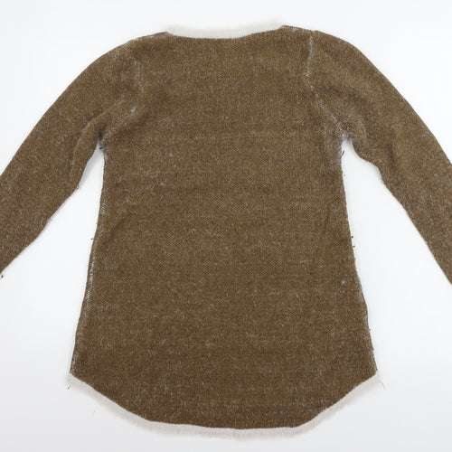 LIN.H.H.  Womens Brown   A-Line  Size L
