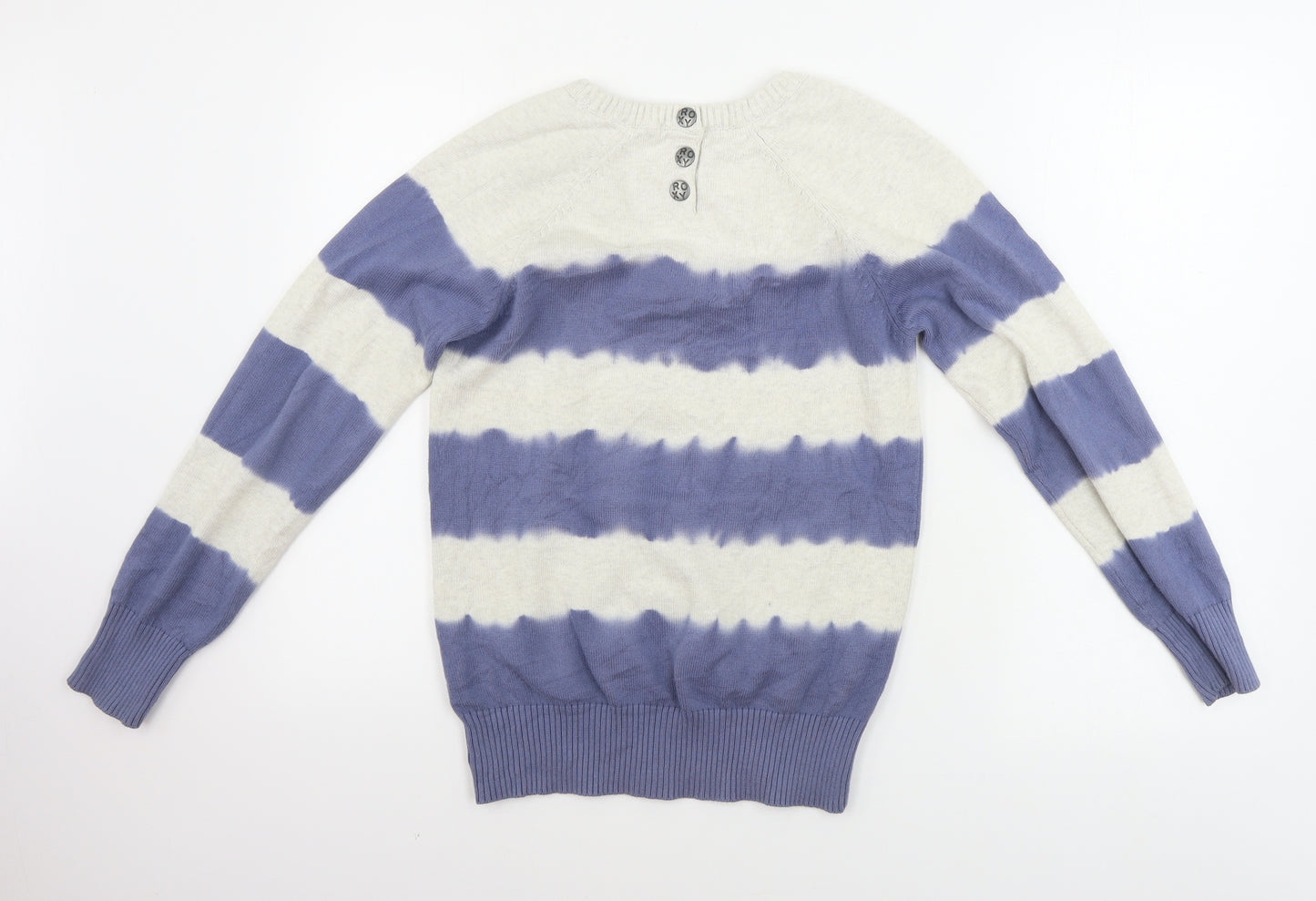 ROXY Womens Beige Striped  Pullover Jumper Size 6