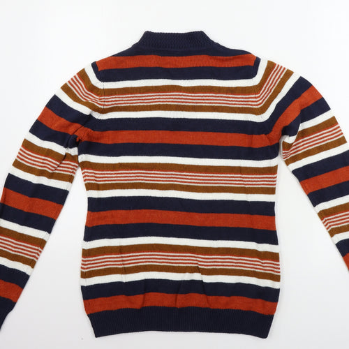 ISLE     Womens Brown Striped  Pullover Jumper Size S