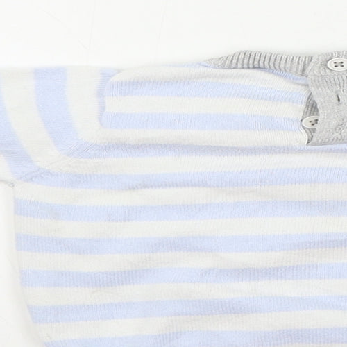 Rockabye-Baby  Boys Blue Striped  Pullover Jumper Size 6-9 Months