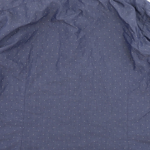 French Connection  Mens Blue    Button-Up Size 16