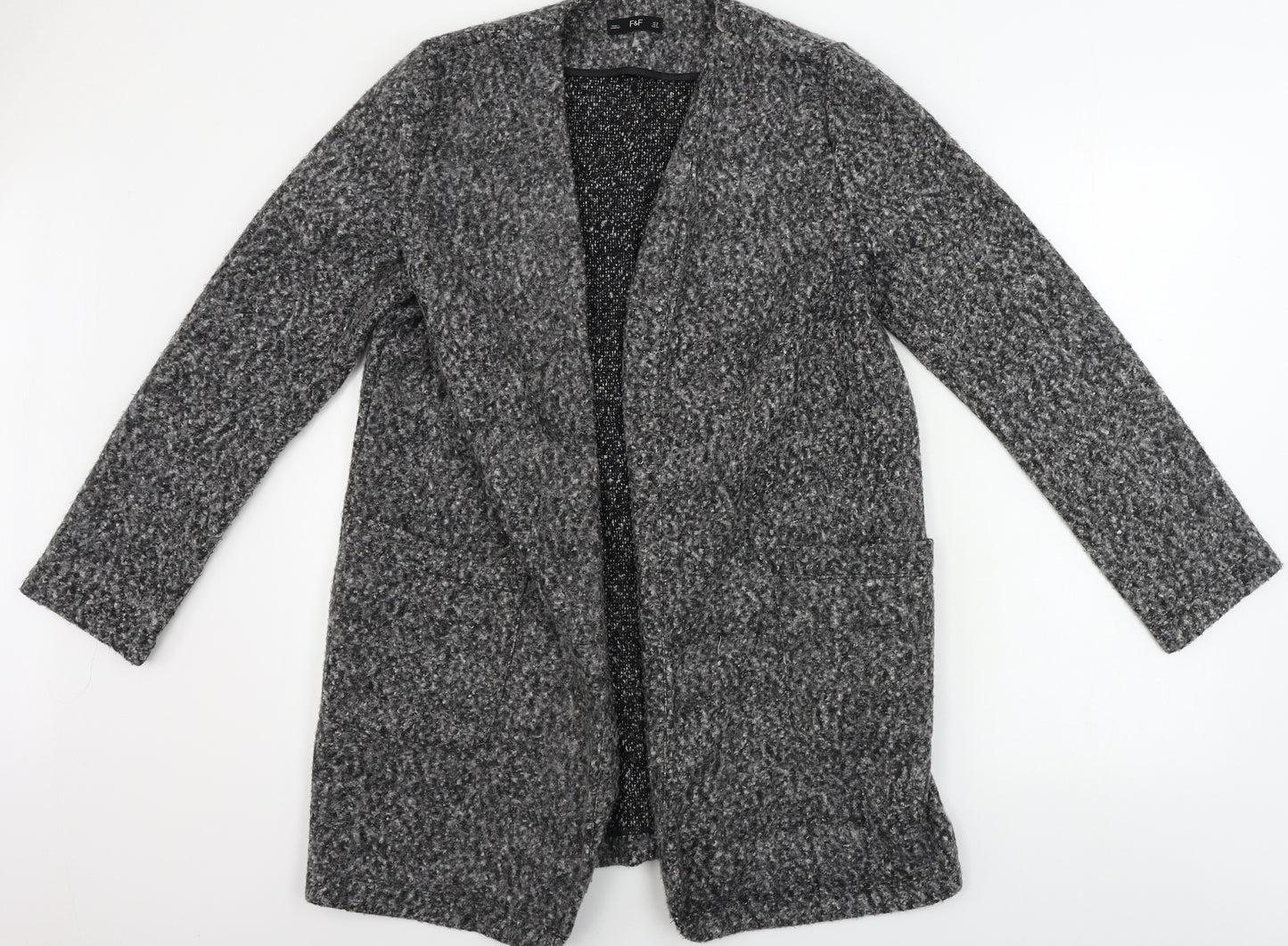 F&F  Womens Grey   Cardigan Jumper Size 12