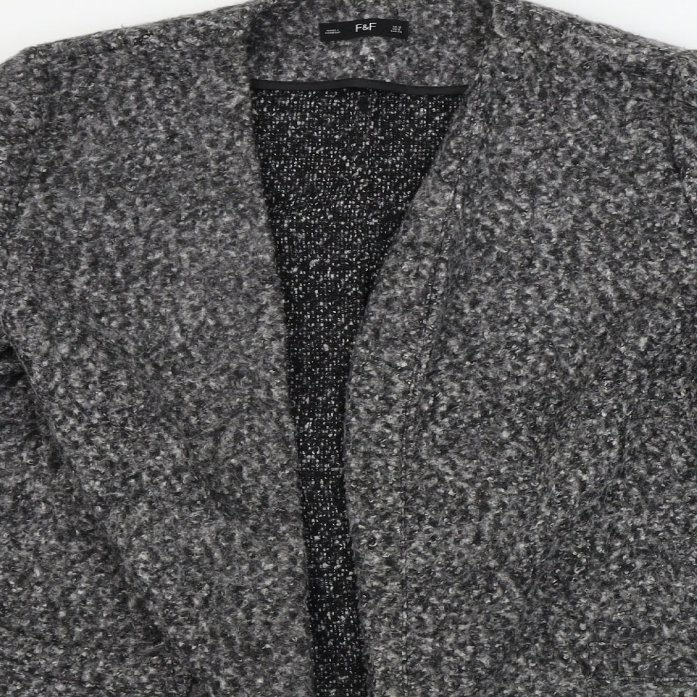 F&F  Womens Grey   Cardigan Jumper Size 12