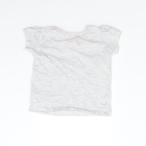 Primark Baby Grey   Basic T-Shirt Size 9-12 Months  - Beautiful Like Mummy