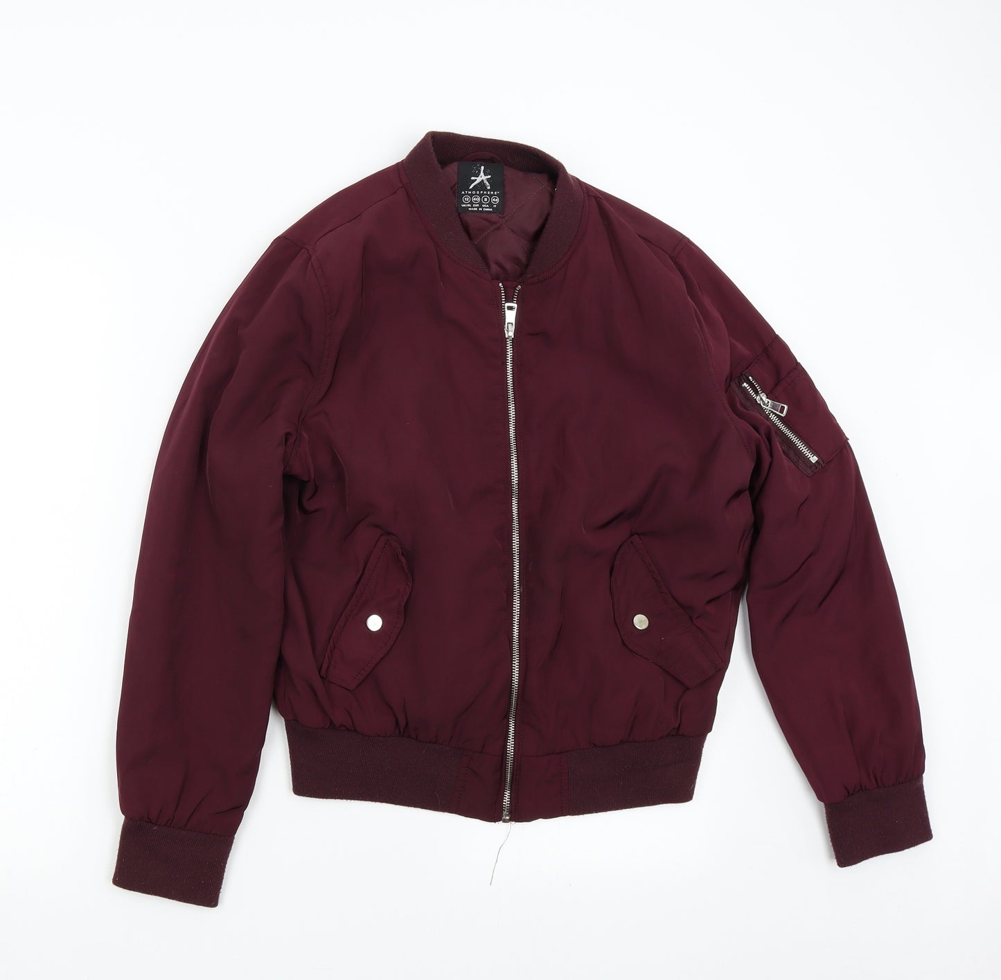 Primark Womens Red   Bomber Jacket Jacket Size 12