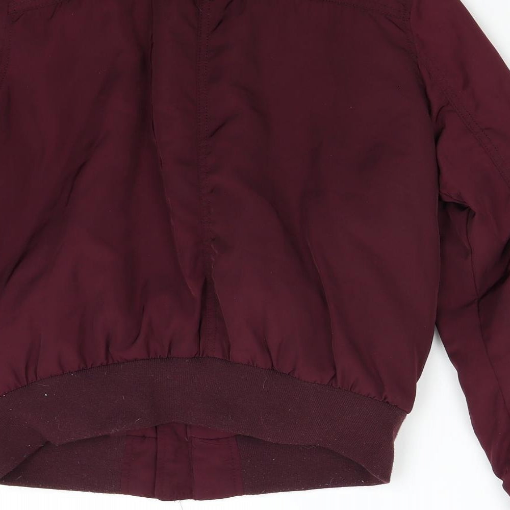 Primark Womens Red   Bomber Jacket Jacket Size 12