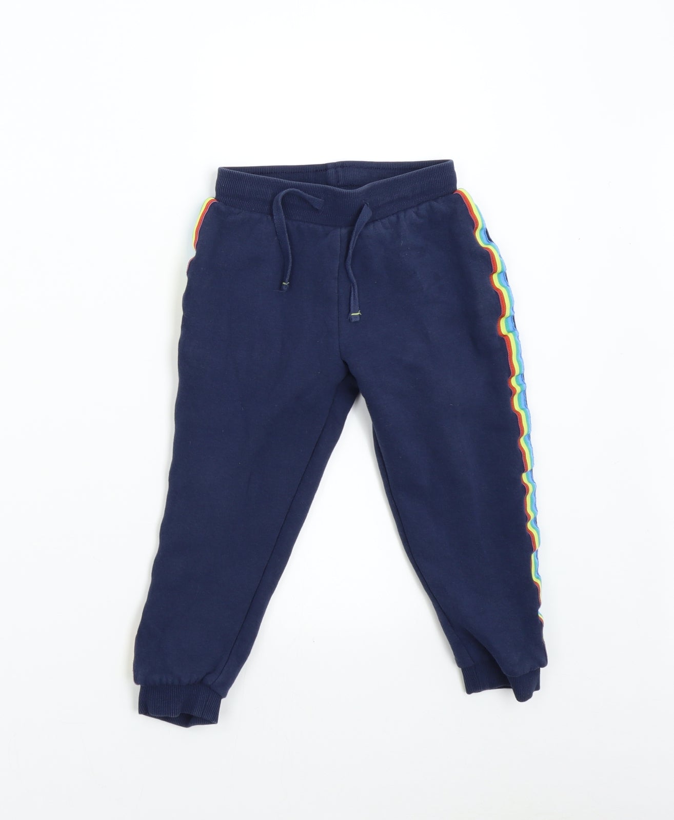 Matalan Boys Blue   Sweatpants Trousers Size 3-4 Years - Rainbow