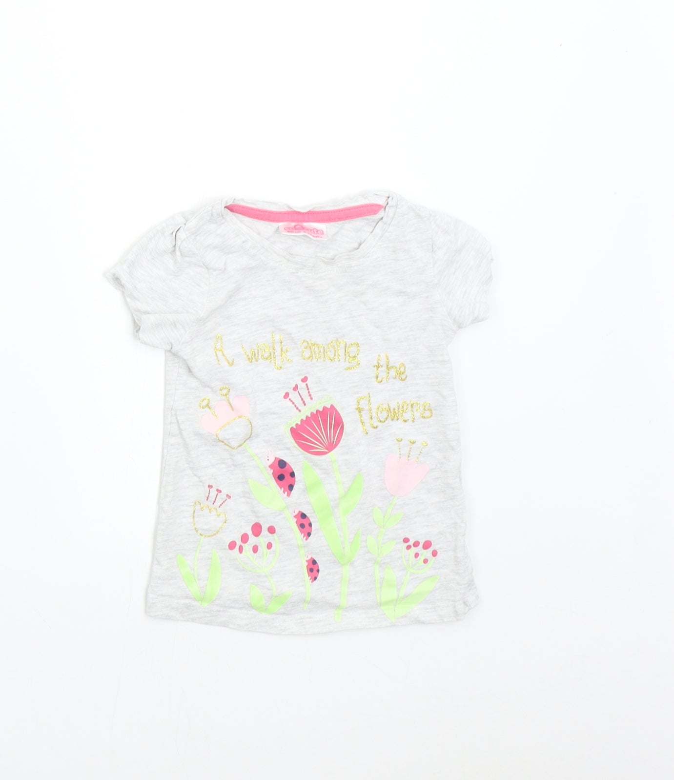 So Cute Baby Grey   Basic T-Shirt Size 9-12 Months