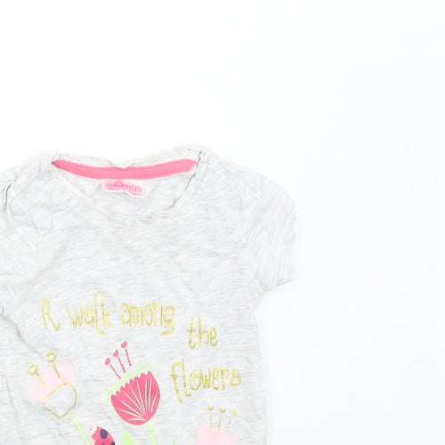 So Cute Baby Grey   Basic T-Shirt Size 9-12 Months