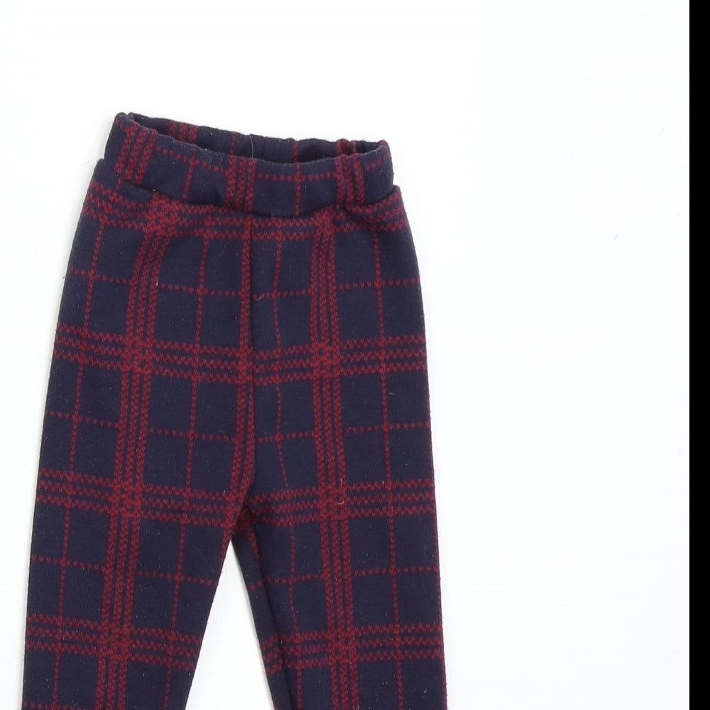 TU Baby Multicoloured Check  Sweatpants Trousers Size 18-24 Months