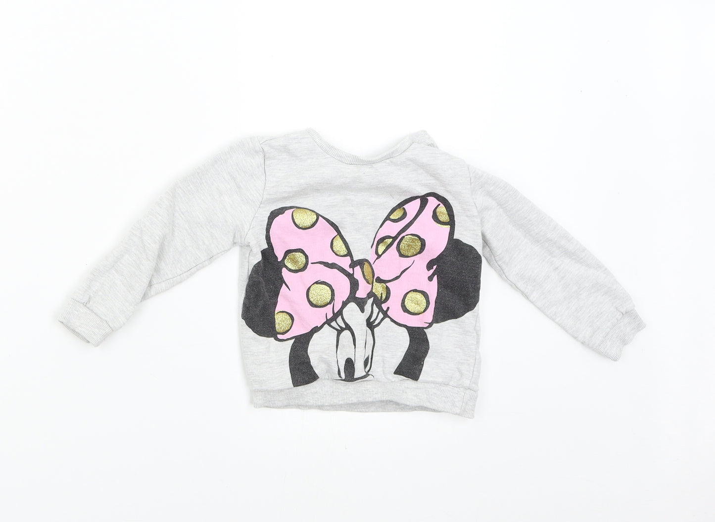 Disney Baby Girls Grey   Sweatpants Trousers  - Minnie Mouse