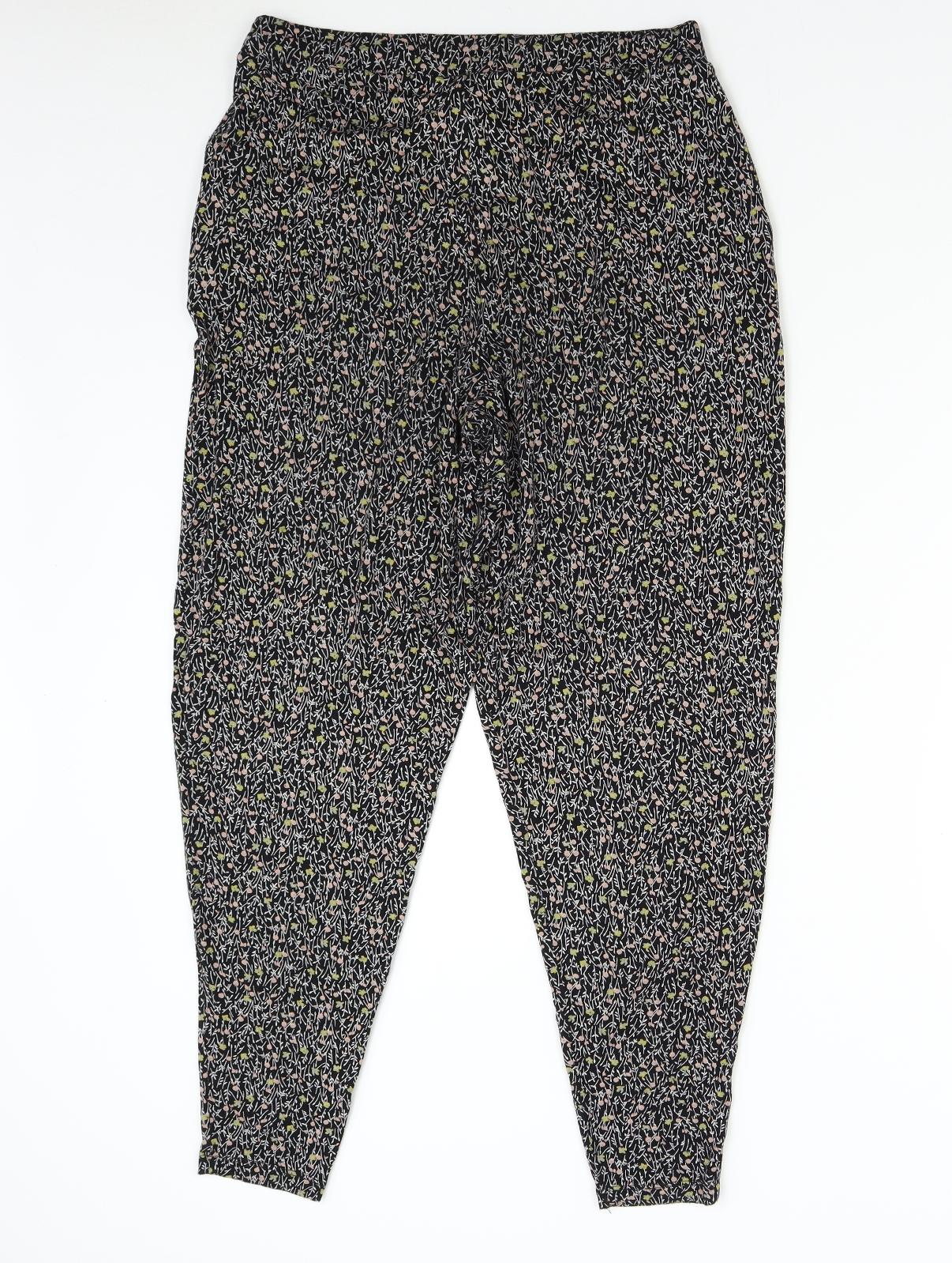NEXT Womens Multicoloured Floral  Trousers  Size 12 L28 in
