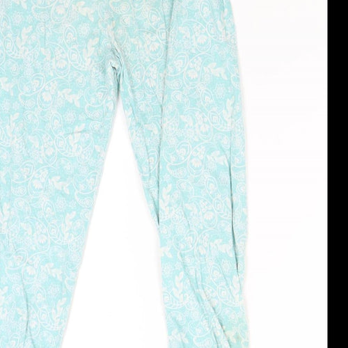 George Girls Green Floral   Pyjama Pants Size 6-7 Years