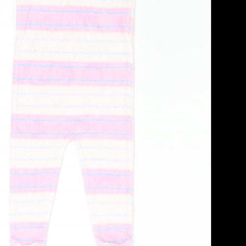 Nicky Velours Baby Pink Striped  Babygrow One-Piece Size 3-6 Months
