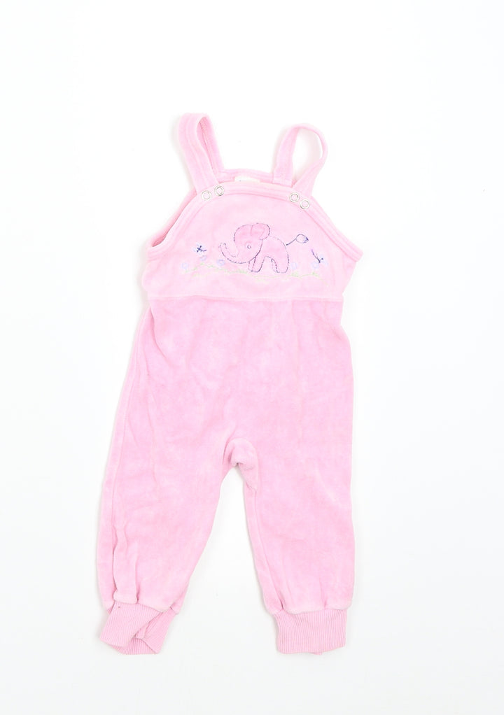 Baby Club Baby Pink Babygrow One-Piece Size 3-6 Months - Elephant