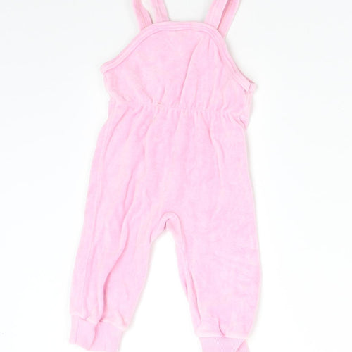 Baby Club Baby Pink   Babygrow One-Piece Size 3-6 Months  - Elephant