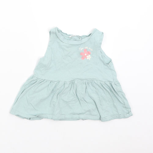 Pep&Co Girls Green   T-Shirt Dress  Size 3-4 Years