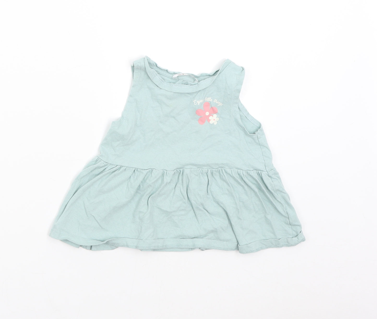Pep&Co Girls Green   T-Shirt Dress  Size 3-4 Years