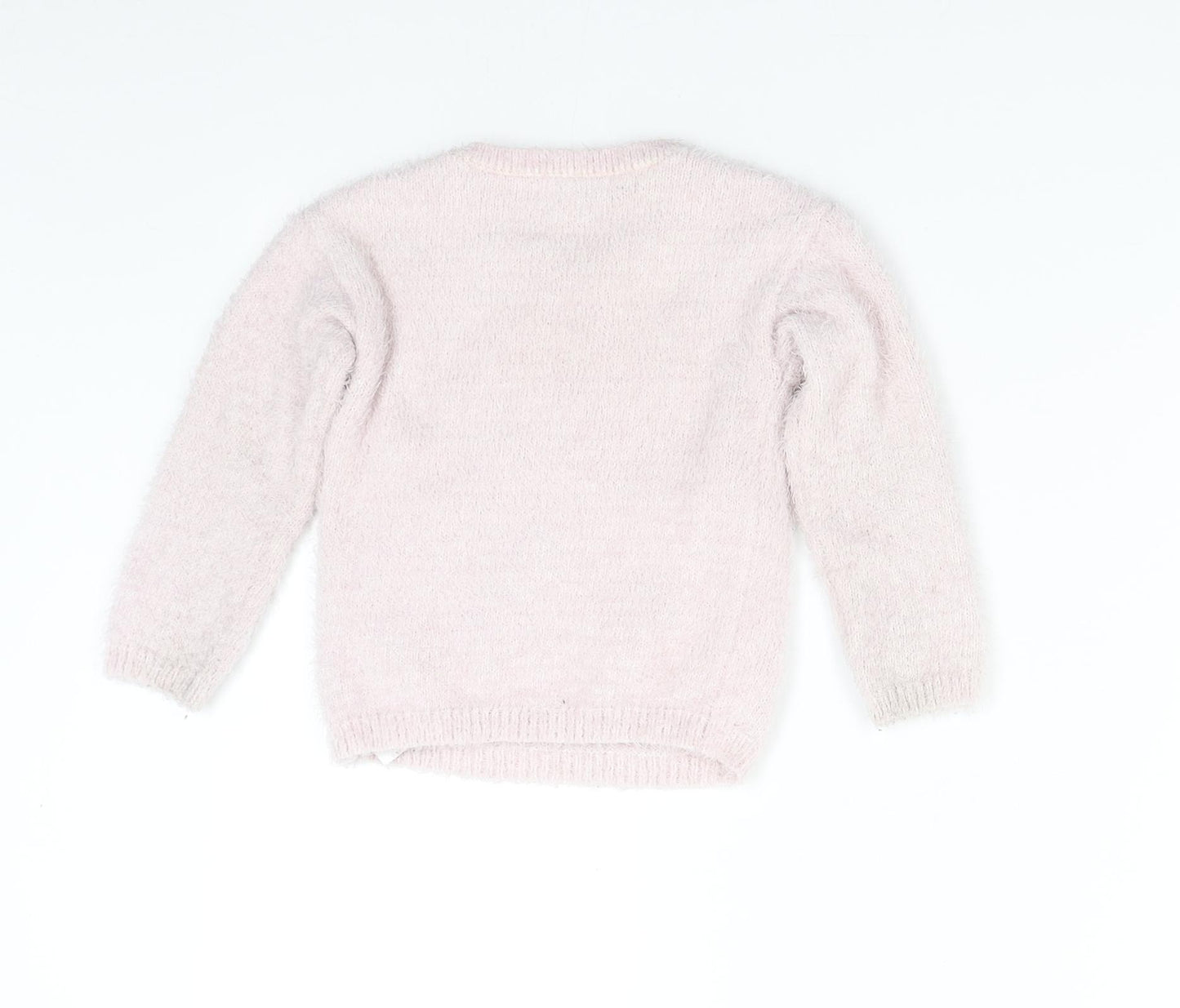 George Girls Pink  Knit Pullover Jumper Size 3-4 Years