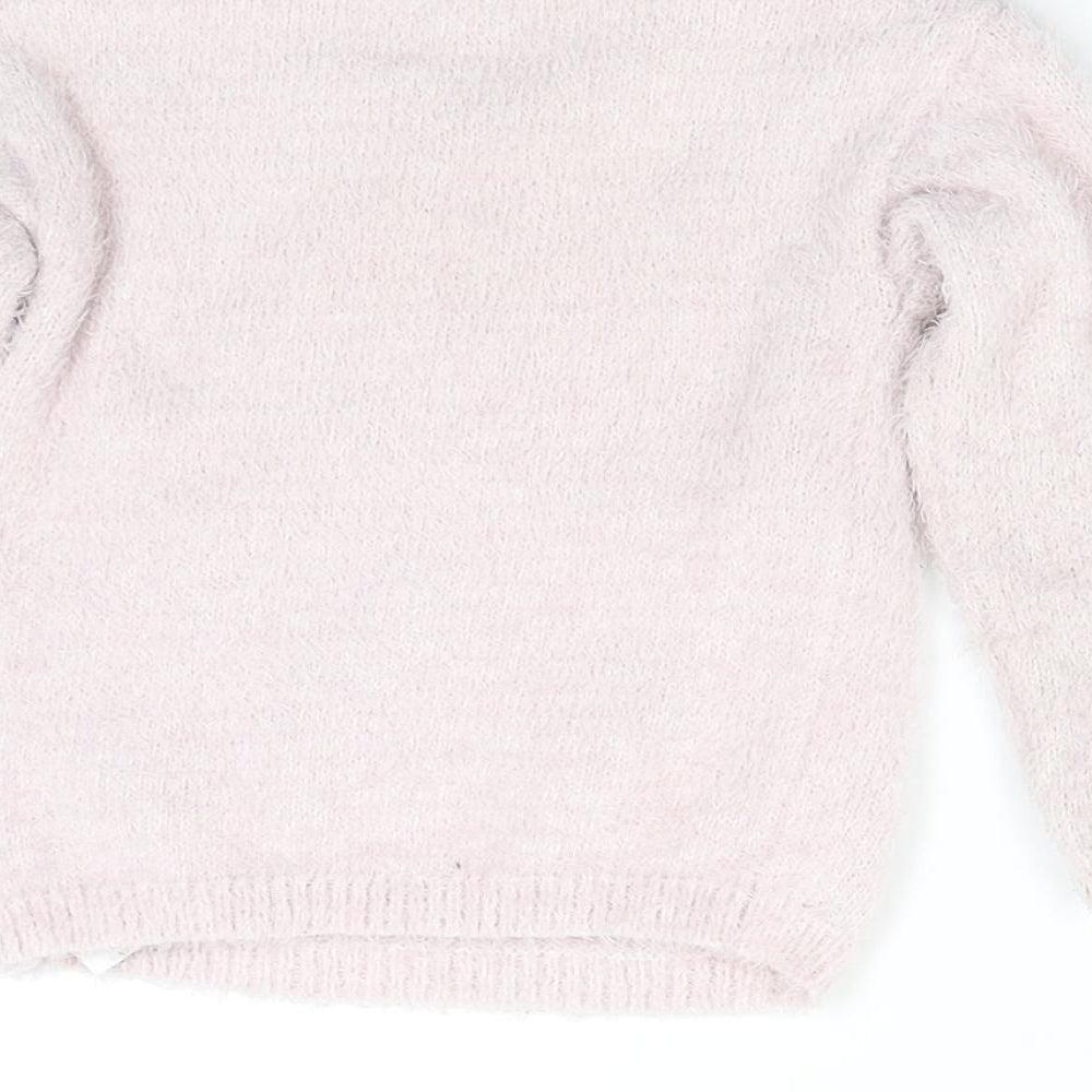George Girls Pink  Knit Pullover Jumper Size 3-4 Years