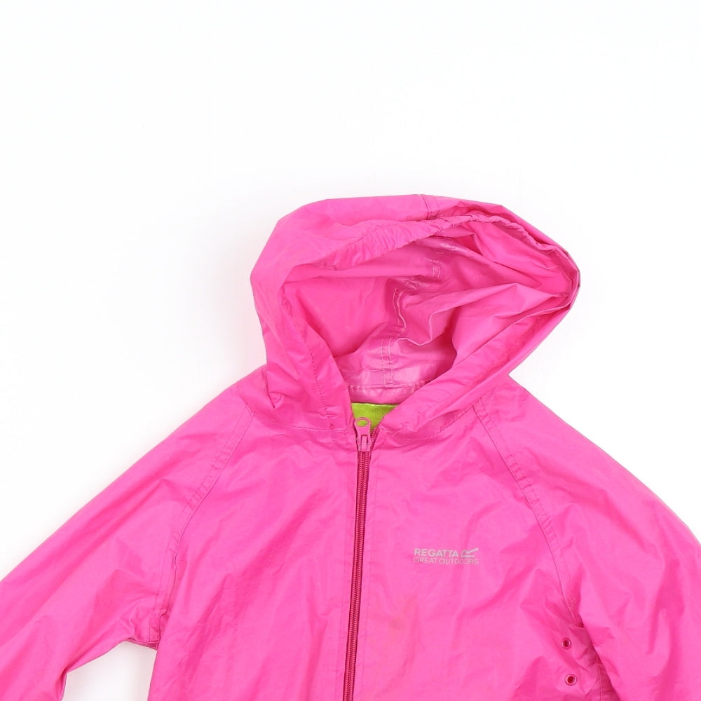 Regatta Girls Pink   Anorak Jacket Size 5-6 Years